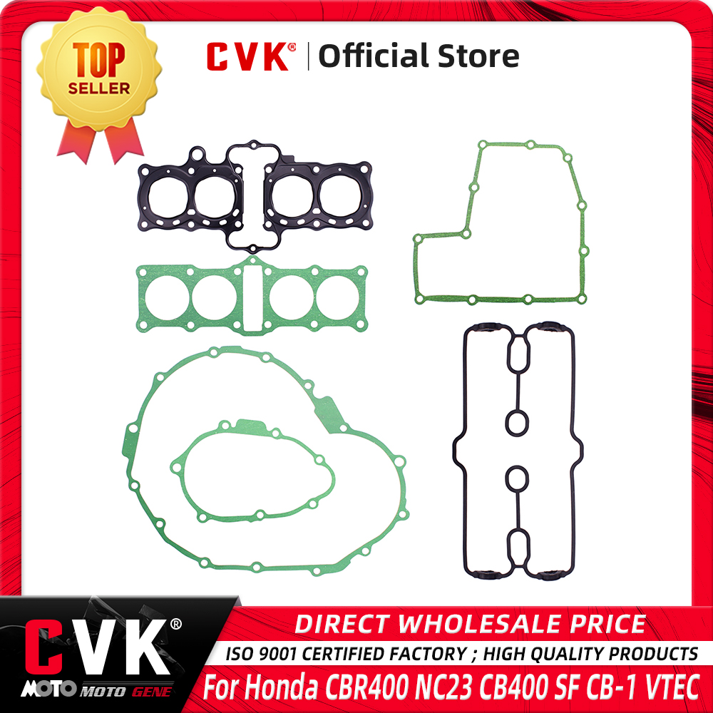 Motorcycle Stator - CVK รถจักรยานยนต์เต็มหัว Crankcase Stator ปะเก็นฝาครอบชุดวาล์วเครื่องยนต์สําหรับ Honda