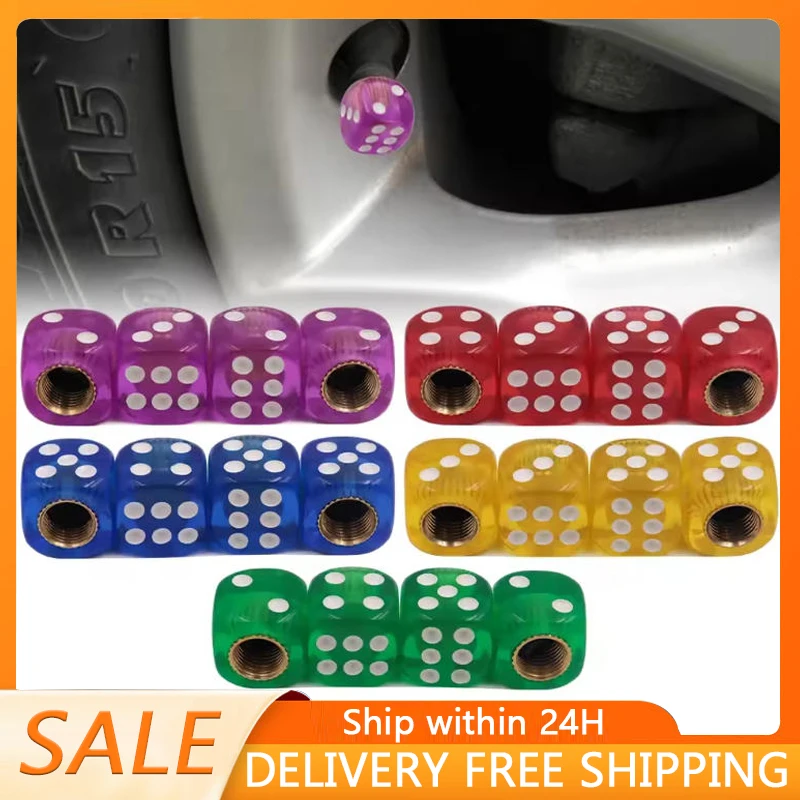 Motorcycle Valve Cover - ฝาครอบวาล์วลมยางอะลูมิเนียมสำหรับรถยนต์ รถบรรทุก รถจักรยานยนต์ 4 ชิ้น