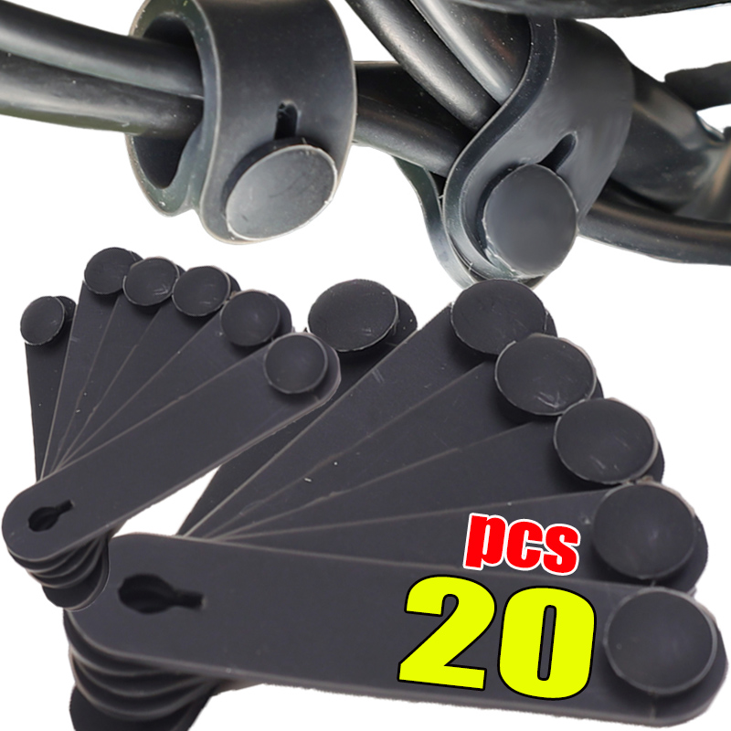 Motorcycle Clutch - 1-20 ชิ้นรถจักรยานยนต์ยางกรอบการรักษาความปลอดภัยสายเคเบิลสายไฟสายไฟผูกเบรกผูกสายคลัตช์ยืดหยุ่นแก้ไขอุปกรณ์อัตโนมัติ