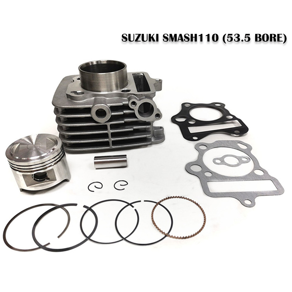 Motorcycle Piston - ชุดลูกสูบ แหวนลูกสูบ ปะเก็น สำหรับรถมอเตอร์ไซค์ซูซูกิ FD110 Smash110