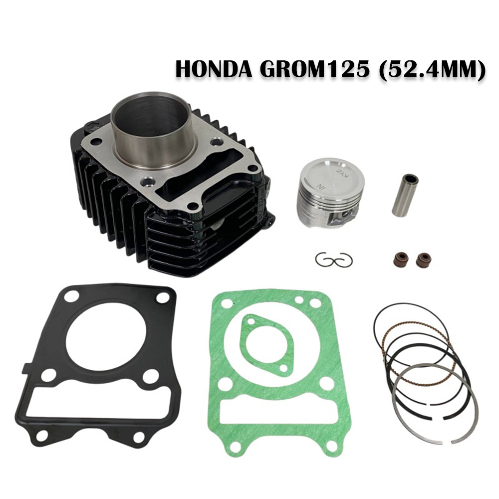 Motorcycle Engine Kit - ชุดลูกสูบและบล็อกกระบอกสูบขนาด 52.4 มม. สำหรับ Honda Grom125