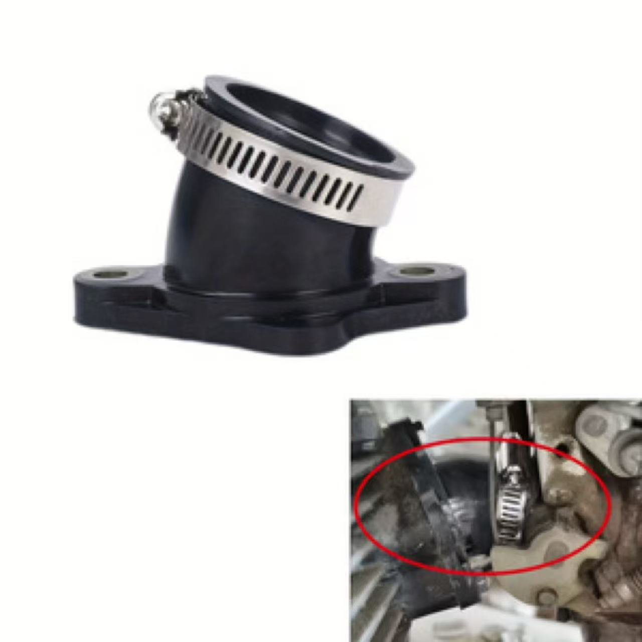 Motorcycle Carburetor - ท่อคาร์บูเรเตอร์อินเตอร์คัมมิลแฟลด 30 มม. อะไหล่ทดแทนสำหรับเครื่องยนต์ CG250cc ATV