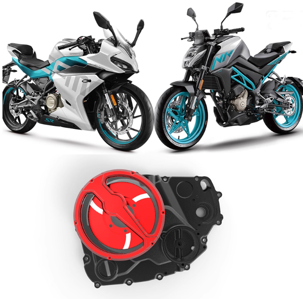 Motorcycle Clutch - เหมาะสำหรับ CF 250SR ฝาครอบคลัตช์แบบใส ชุดแต่งมอเตอร์ไซค์ พร้อมฝาครอบด้านข้างเครื่องยนต์แบบใส
