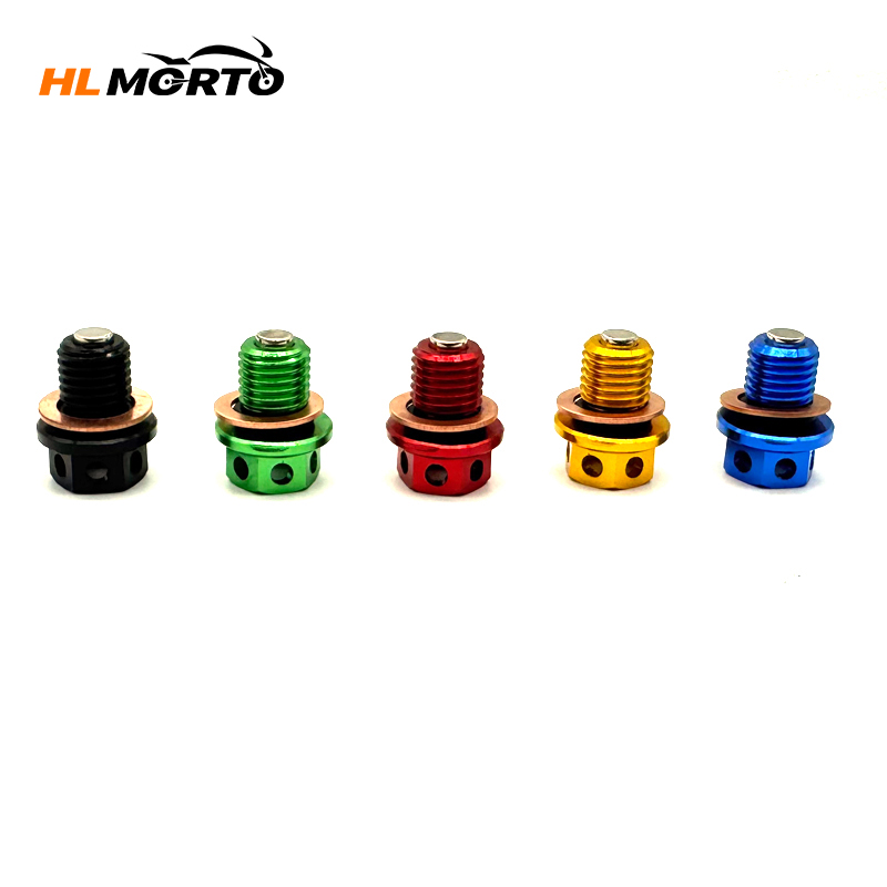 Motorcycle Oil Filter - น็อตถ่ายน้ำมันเครื่องแม่เหล็ก CNC สำหรับรถมอเตอร์ไซค์ Kawasaki ZX6R ZX7R