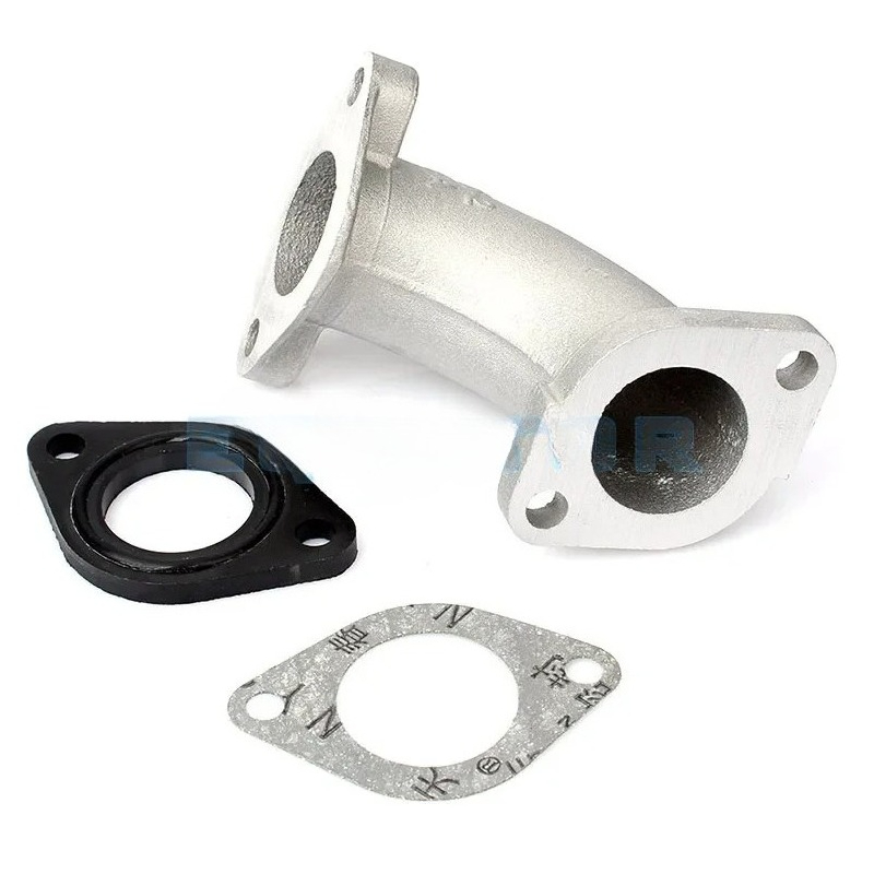 Motorcycle Carburetor - ท่อร่วมไอดีคาร์บูเรเตอร์รถจักรยานยนต์ 56-2 + ปะเก็น สำหรับเครื่องยนต์ 110cc-160cc