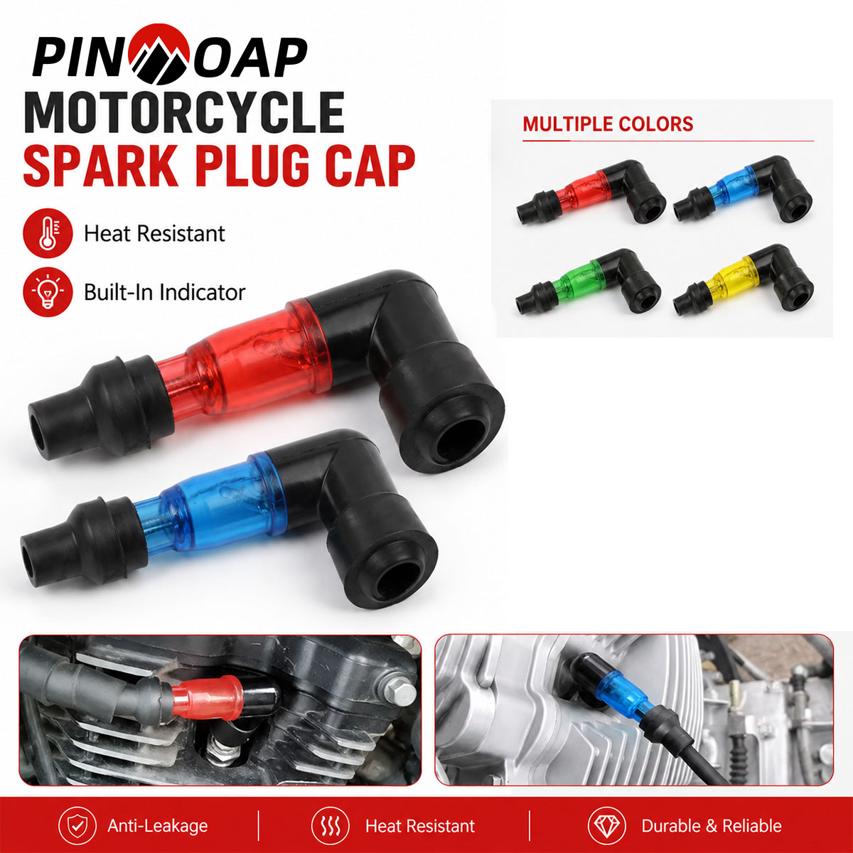 PINMOAP 1/2 ชิ้น หัวเทียนมอเตอ - Motorcycle Spark Plug บทวิจารณ์และราคา