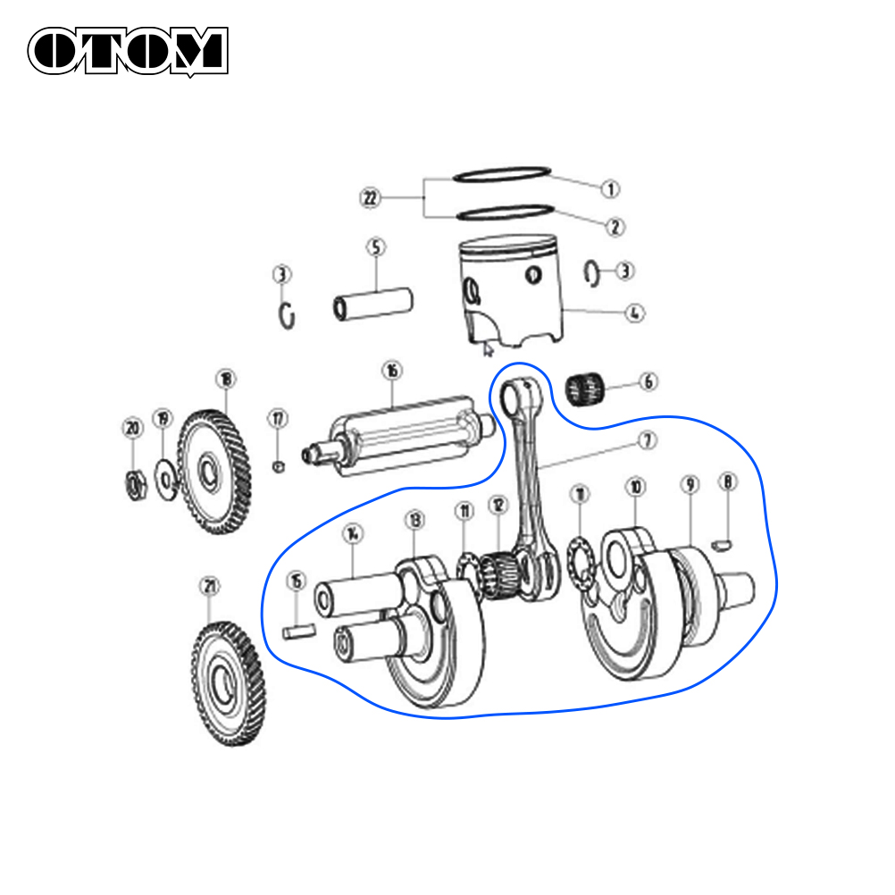 OTOM DT230 MT250 รถจักรยานยนต์ - Motorcycle Crankshaft บทวิจารณ์และราคา