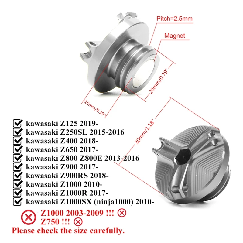 2025 สําหรับ KAWASAKI Z900 ฿ Z - Motorcycle Oil Filter บทวิจารณ์และราคา