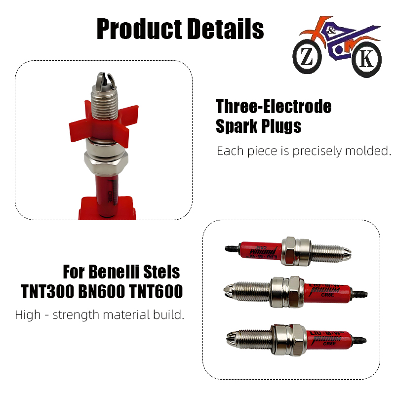 1PCS CR8E 3-Electrode EFI รถจั - Motorcycle Spark Plug บทวิจารณ์และราคา