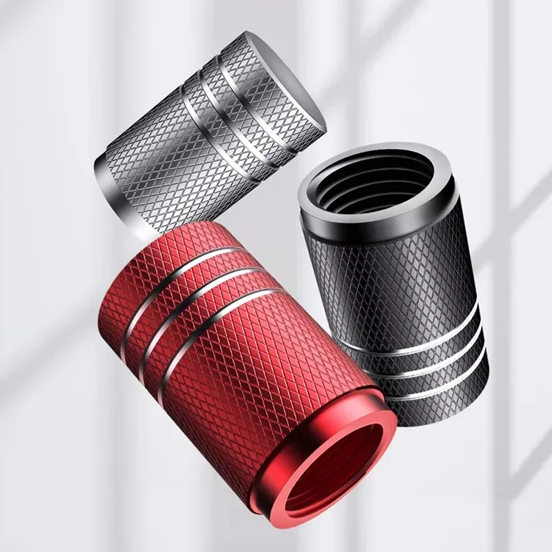 4 ชิ้นรถยางวาล์วหมวก Knurling  - Motorcycle Valve Cover บทวิจารณ์และราคา