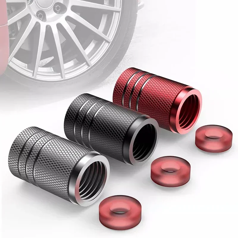 4 ชิ้นรถยางวาล์วหมวก Knurling  - Motorcycle Valve Cover บทวิจารณ์และราคา