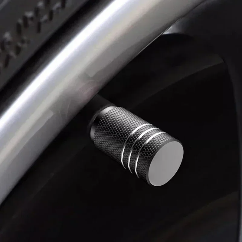 4 ชิ้นรถยางวาล์วหมวก Knurling  - Motorcycle Valve Cover บทวิจารณ์และราคา